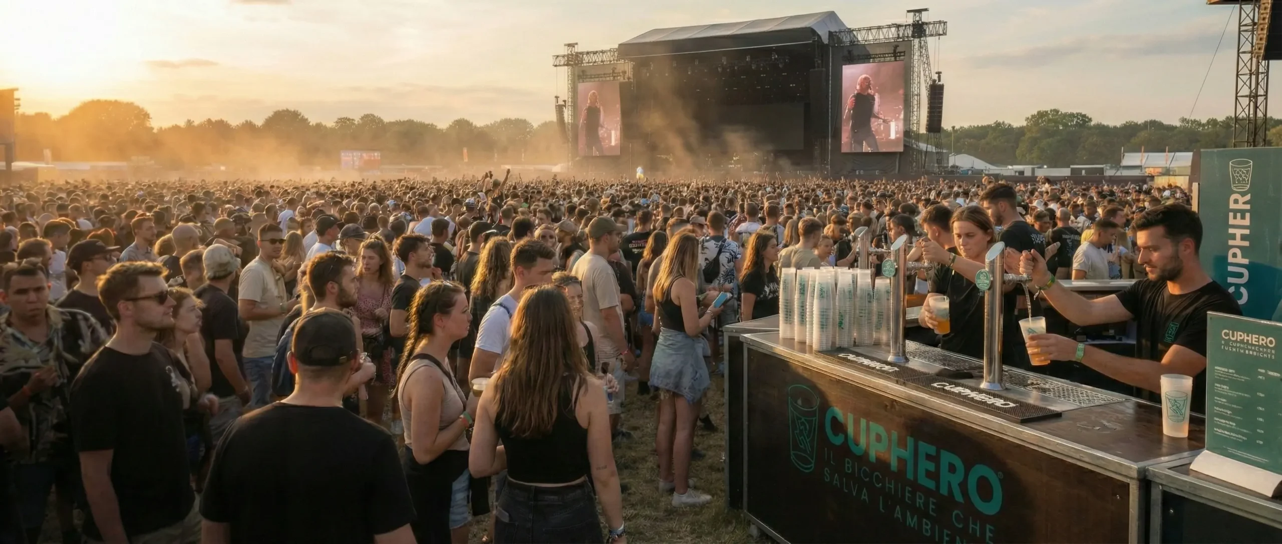 Bicchieri riutilizzabili personalizzati per festival